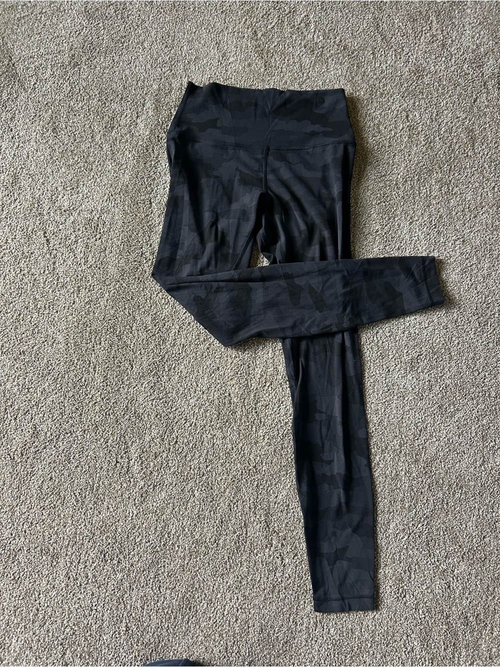 lululemon athletica Black Camouflage High-Rise Leggings